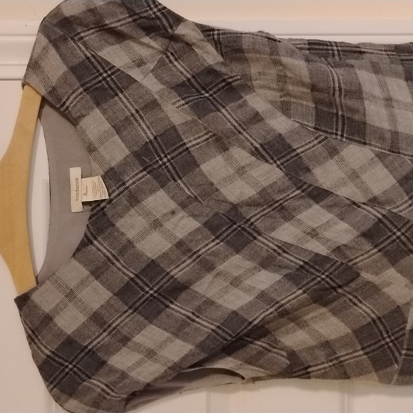 Sundance Catalog Wool Blend Plaid Dress Size 6 - Picture 3 of 5